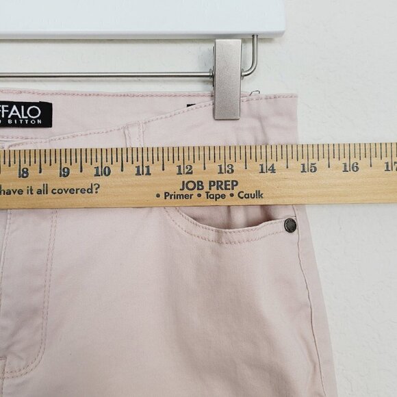 Buffalo David Bitton Sz 6 Daily Mid-Rise Stretch Skinny Ankle Grazer Jeans Nude - Picture 10 of 12